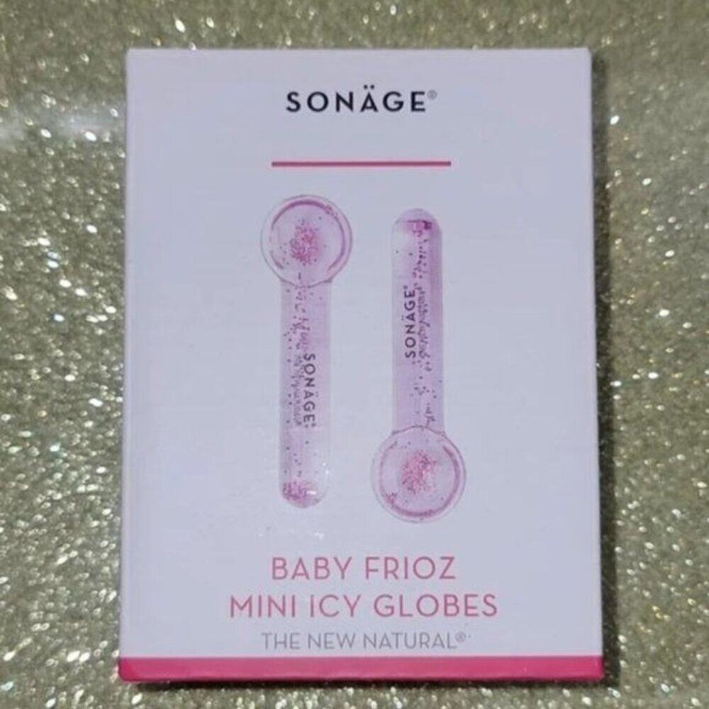Sonage Baby Frioz Mini Icy Facial Globes NEW In Box Cold Spoon Beauty Therapy Pu
